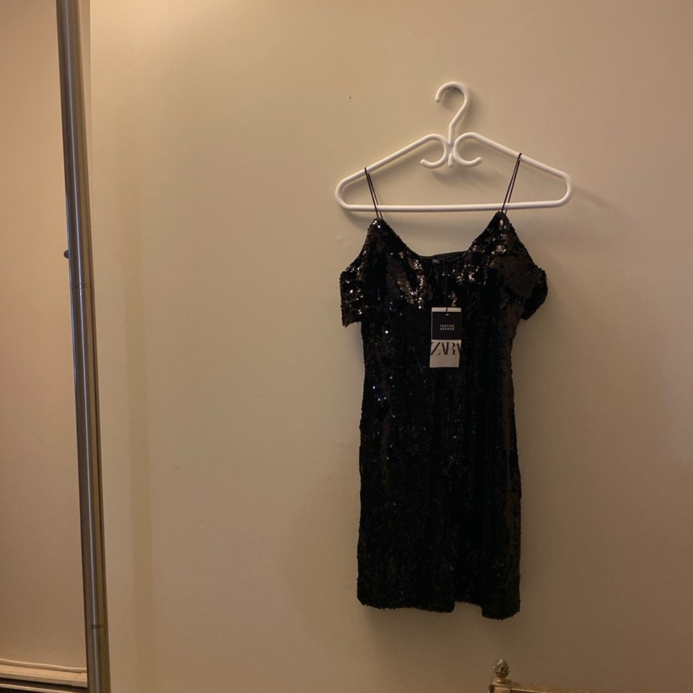 A party glittery sequin dress. Beautiful party dress.